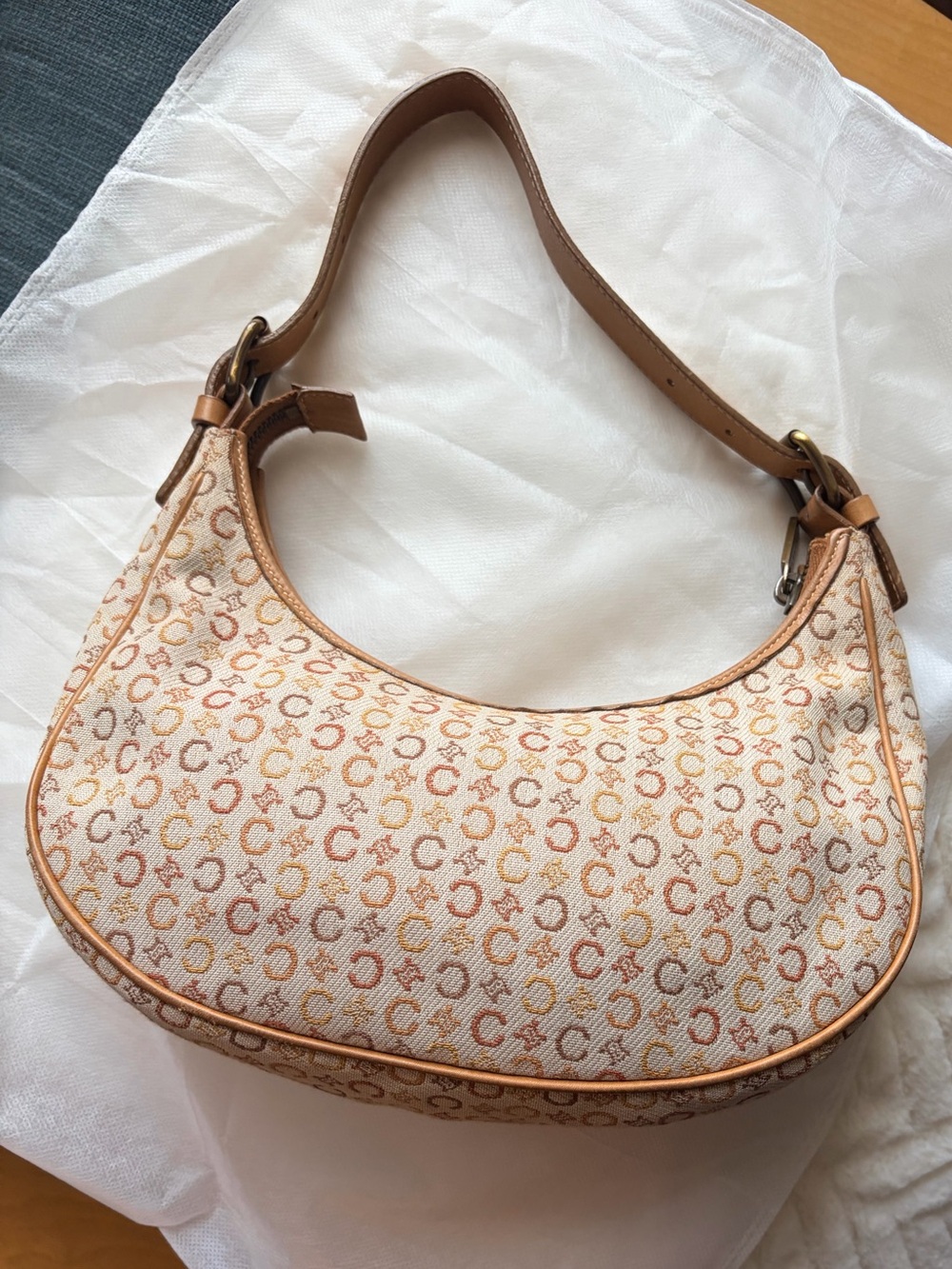 vintage Céline C Macadam hobo/shoulder bag